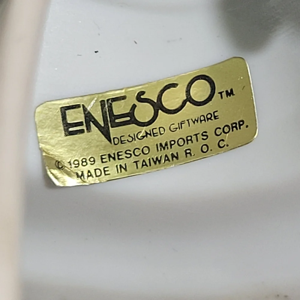 Enesco Vintage Porcelain Duck Night Light 5.5×4.5 In. 1989 EUC Made In Taiwan